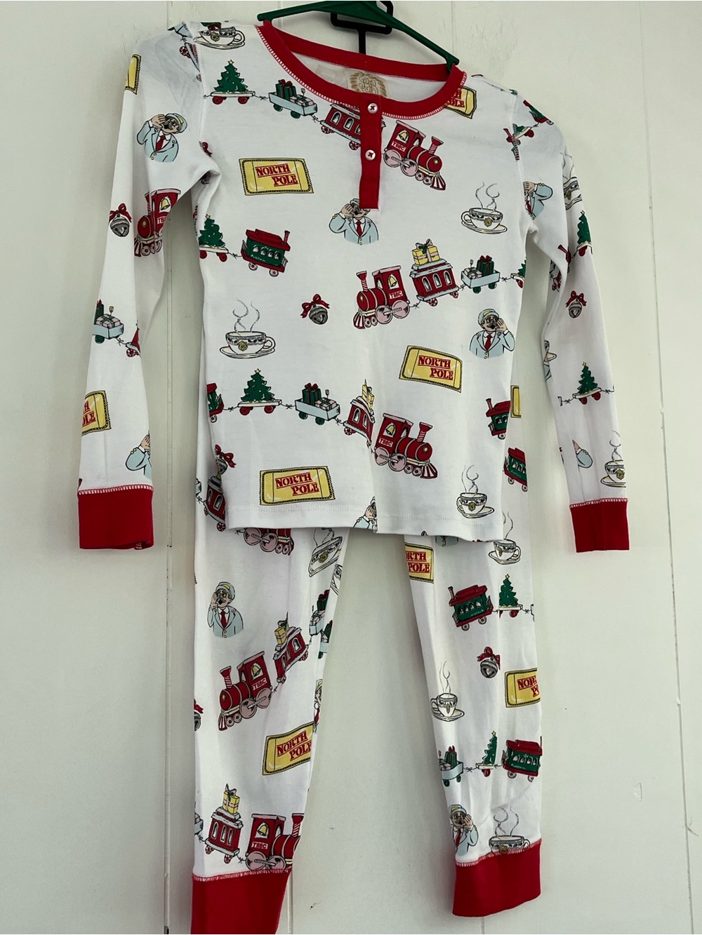 The Beaufort Bonnet Company Sutton’s Sweet Dream Set Train North Pole 2-pc PJs